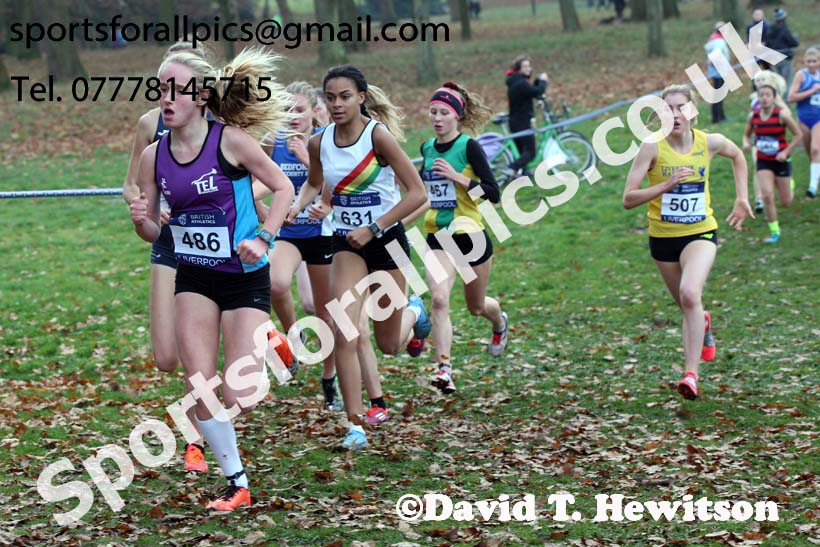 Womens under-17s and junior British Athletics Liverpool Cross Challenge, Sefton Park, Liverpool. Photo:  David T. Hewitson/Sports for All Pics